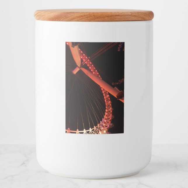 London Eye at Night Food Container Label (Front)