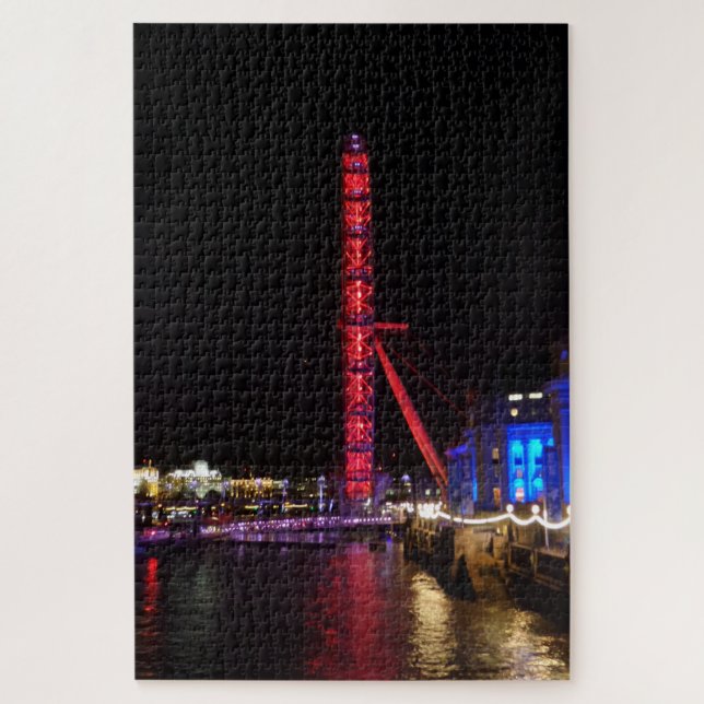 London Eye at Night Jigsaw Puzzle (Vertical)