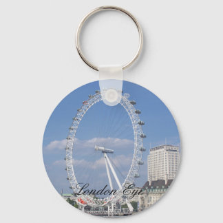 London Eye Button Keychain