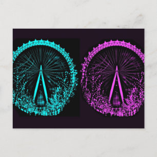 London Eye Collage Postcard