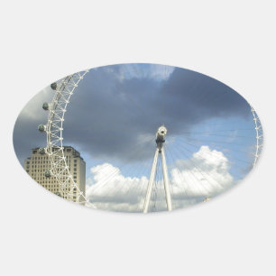 London Eye Oval Sticker