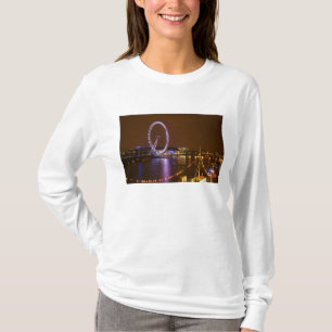 London Eye, River Thames and lights from T-Shirt