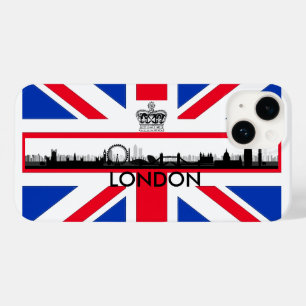 London Eye Skyline Union Jack Flag Case-Mate iPhone 14 Case