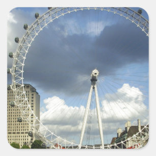 London Eye Square Sticker