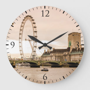 London Eye Sunset Large Clock
