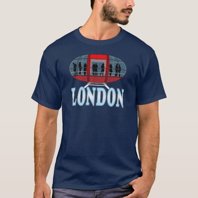 London Ferris Wheel England United Kingdom T-Shirt (Front)