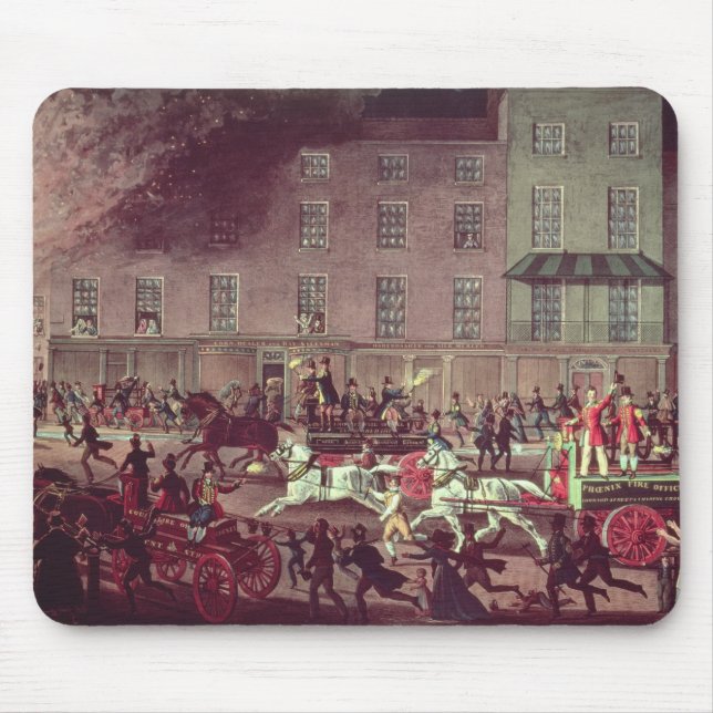 London Fire Engines, engraved by R.G. Reeve Mouse Pad (Front)