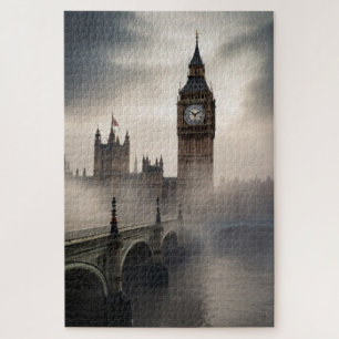London Fog Big Ben  Jigsaw Puzzle