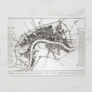 London Fortifications in 1642 and 1643, 1738 Postcard