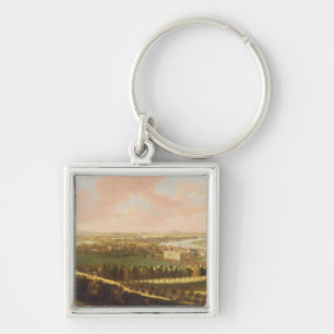 London from Greenwich Hill, c.1680 (oil on canvas) Key Ring