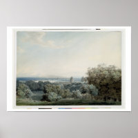 London from Greenwich Hill, c.1791 (w/c, black ink