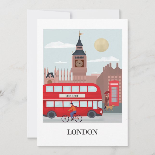 London greeting card  (Front)