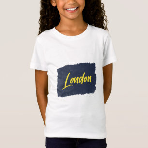 London Handwritten Yellow Typography T-Shirt