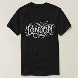 London Heavy Metal Calligraphy - London Metalheads T-Shirt