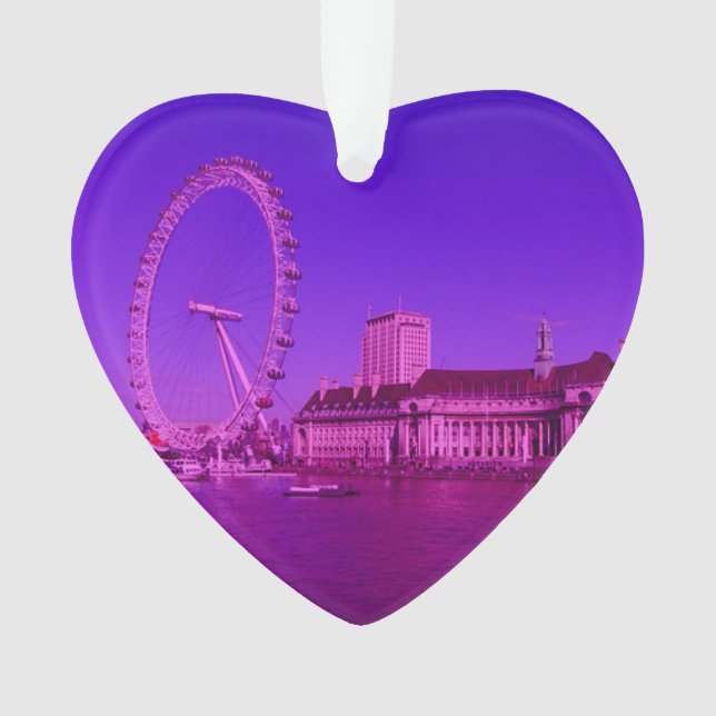 london hot pink ornament (Front)