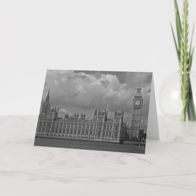London Houses of Parliament & Big Ben Card (Front)