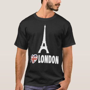 London - I Love London - I Heart London Funny Eiff T-Shirt