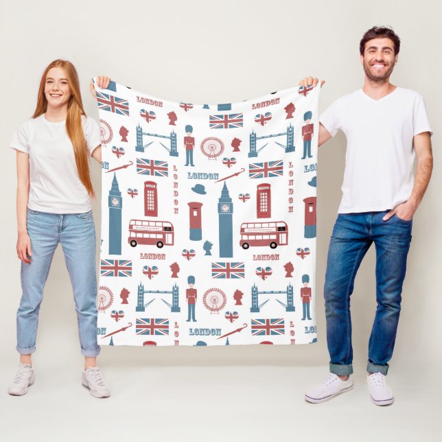 London Icons Fleece Blanket (In Situ)