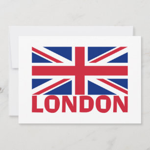 London in Red Invitation