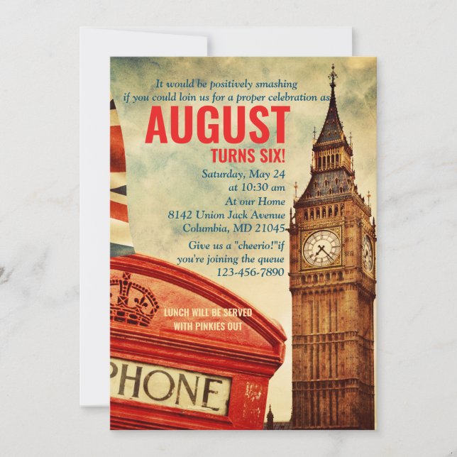 London invitation (Front)