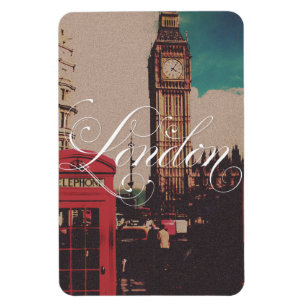 London Landmark Vintage Photo Magnet