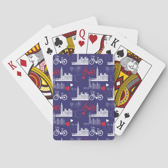 London Landmarks Pattern Playing Cards (Back)