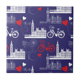 London Landmarks Pattern Tile