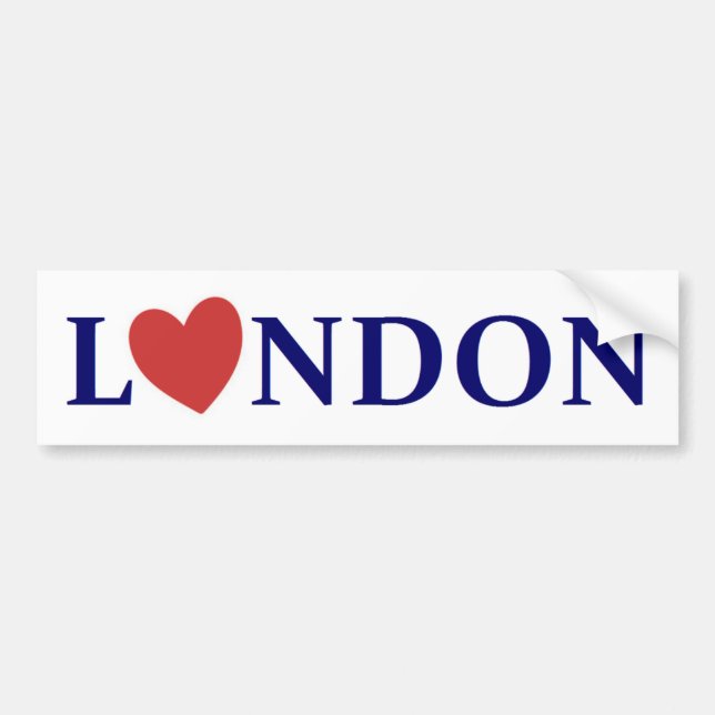 London Love Bumper Sticker (Front)