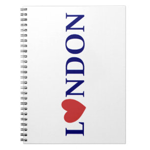 London love spiral notebook