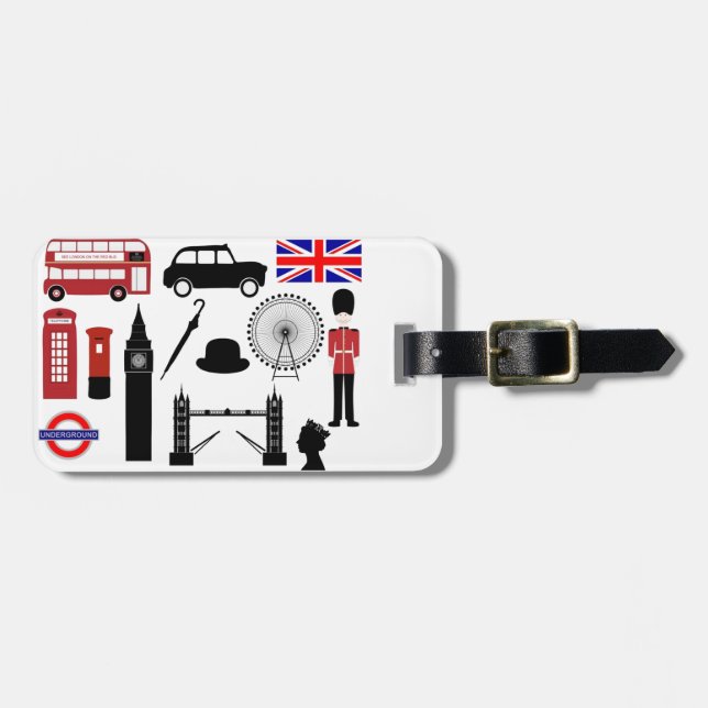 London Luggage Tag (Front Horizontal)