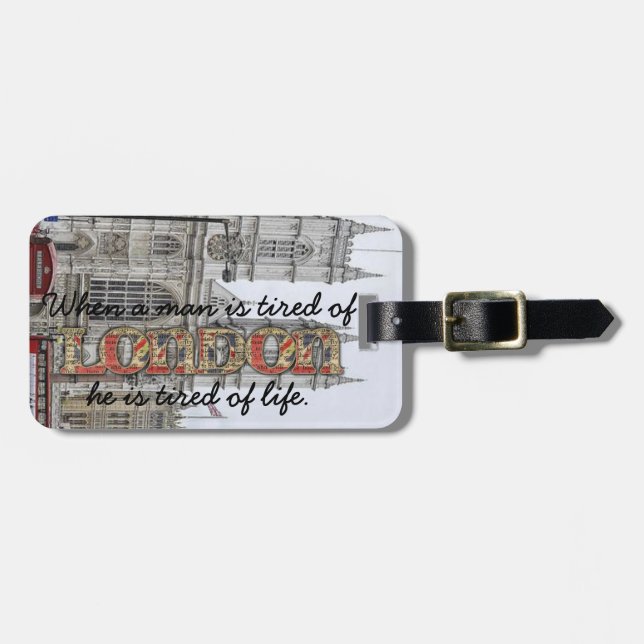 London Luggage Tag (Front Horizontal)