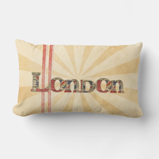 London Lumbar Throw Pillow (Front)