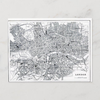 London Map Postcard