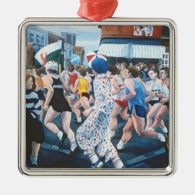 London Marathon 1996 Metal Tree Decoration (Front)