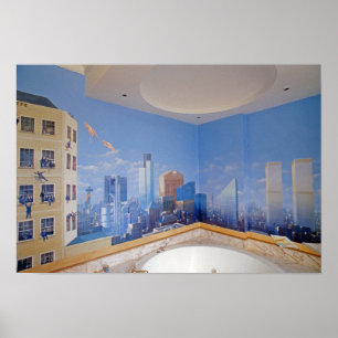 London New York Crash Poster