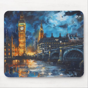 London Night Painting Mouse Pad