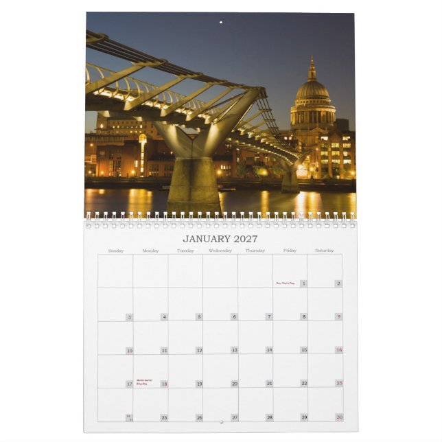 London - Night Shots Calendar (Jan 2027)