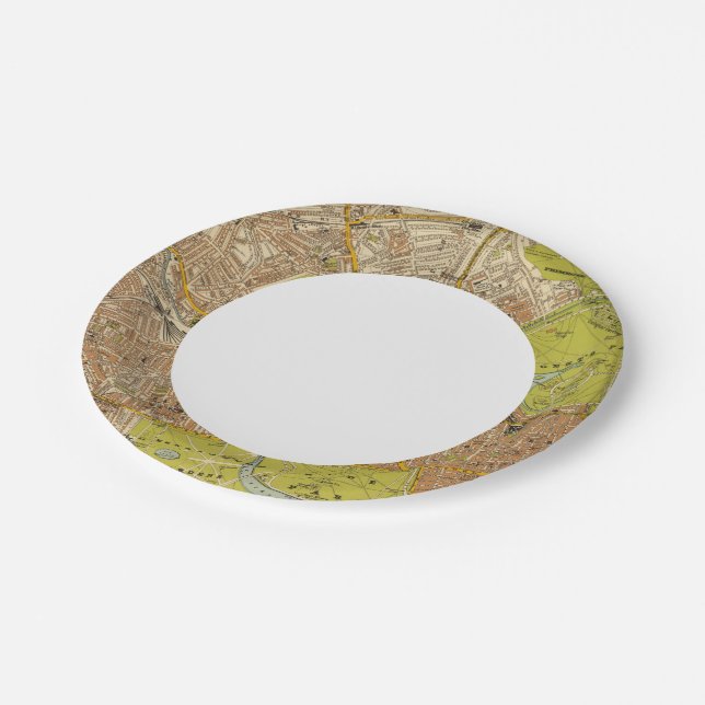London Northwest Paper Plate (Angled)