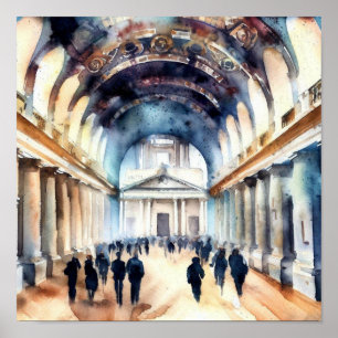 London-Old Royal Naval College Painted Hall (B),  Poster