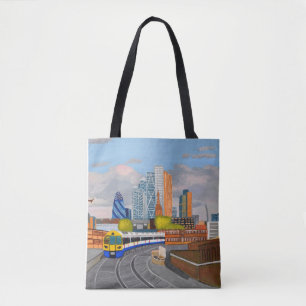 London Overground teddy Tote Bag