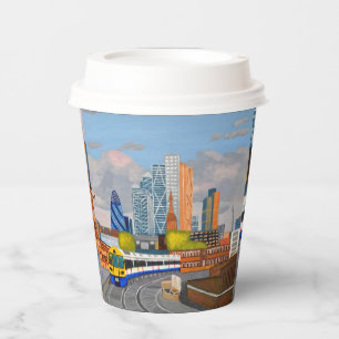 London Overground train paper cup