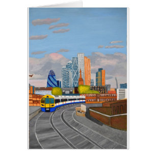London Overland train- Hoxton station