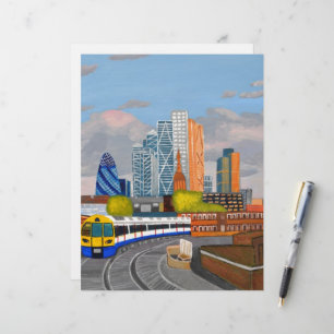 London Overland train- Hoxton station card