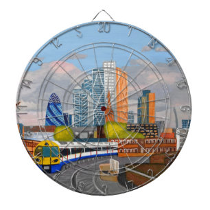 London Overland train- Hoxton station Dartboard