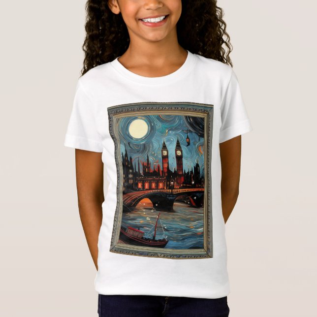 London painting in Vintage framed T-Shirt (Front)