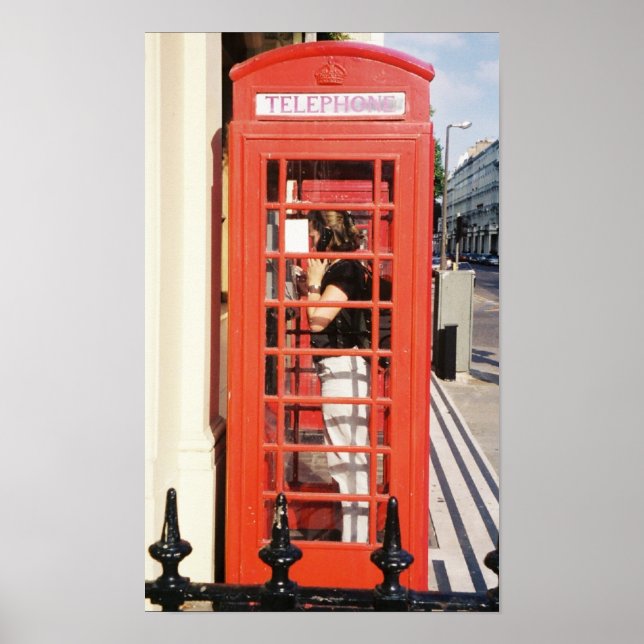 London phone booth poster (Front)