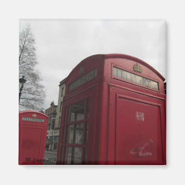 London Phone Boxes Magnet (Front)