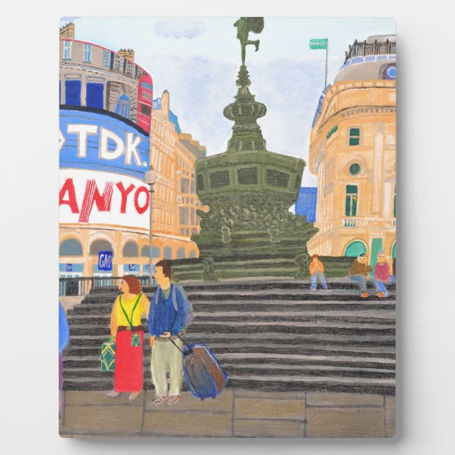 London, Piccadilly Circus Plaque (Front)