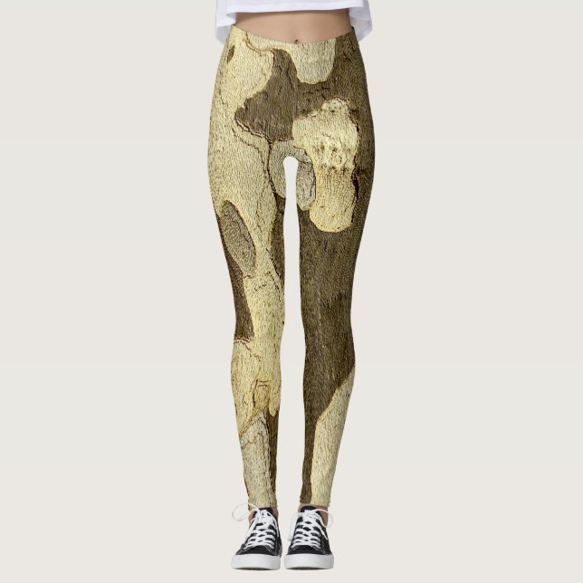 London Plane Tree Bark Leggings (Front)