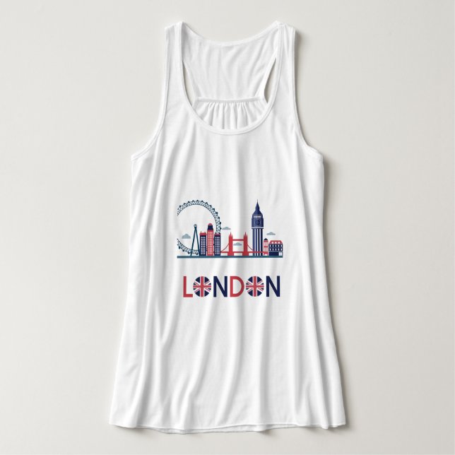London Plus Size  Plus Size T-Shirt Singlet (Design Front)